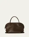 The Row Kew Bowling Top-handle Bag In Saddle Leather