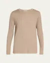 The Row Keya Rib Long-sleeve Top In Gold