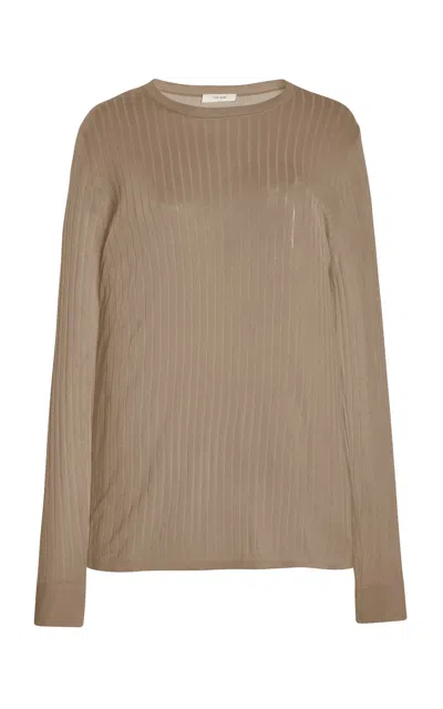 THE ROW KEYA RIBBED-KNIT TOP