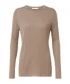 The Row Top Keya In Misto Viscosa Cappuccino Donna In Brown