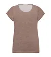 The Row Keyla Cashmere T-shirt In Brown