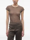 The Row Keyla Cashmere T-shirt In Brown