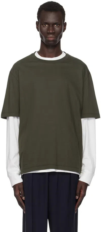 The Row Khaki Errigal T-shirt In Dvt Dovetail