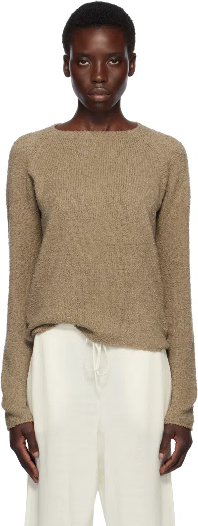 THE ROW KHAKI KATHY SWEATER