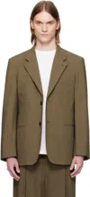 The Row Khaki Ritchie Blazer In Khk Khaki