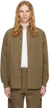 The Row Khaki Ruskin Shirt In Khk Khaki