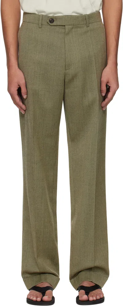 THE ROW KHAKI SETH TROUSERS