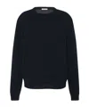 The Row Maglione Leilani Oversize In Cashmere Blu Notte Donna