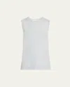The Row Kishan Sleeveless T-shirt In Blue