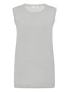 The Row Kishan Sleeveless Top In Gray