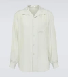The Row Stafford Silk-jersey Polo Shirt In Neutral