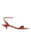 The Row 'vika' Open Toe Sandals In Brown