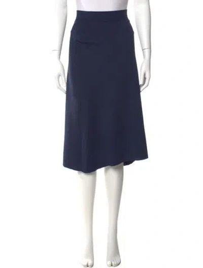 Pre-owned The Row Knee-length Skirt In Blue