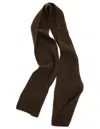The Row Knitted Cashmere Scarf In Brown