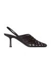 The Row Knitted Muller High-heeled Sandals In Brown