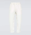 The Row Koa Cotton-blend Terry Sweatpants In White