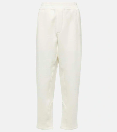 The Row Koa Cotton Jersey Sweatpants In White