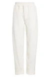 The Row Koa Cotton Blend Jersey Sweatpants In Milk