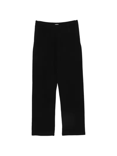 The Row Kohana Cotton Trousers In Black