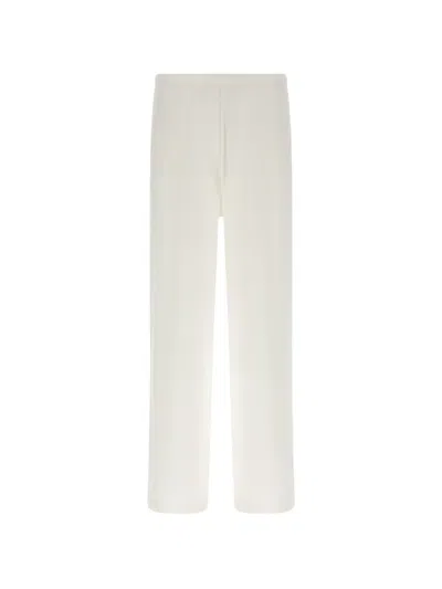 The Row Kohana Elasticated-waistband Trousers In White