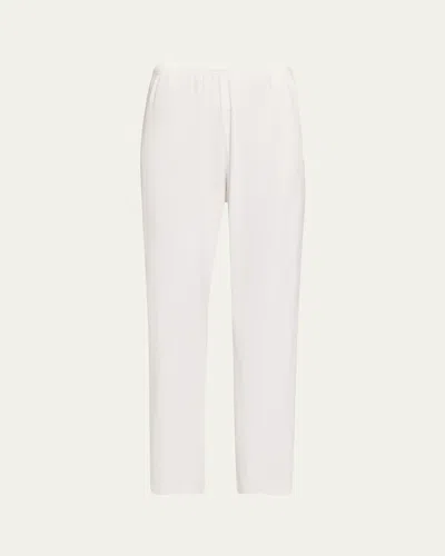 The Row Kohana Straight-leg Pull-on Pants In White