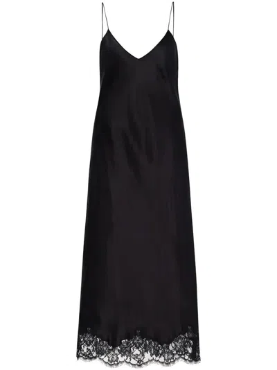 The Row Kolara Midi Dress In Black