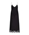 The Row Kolara Lace-trimmed Silk Satin Slip Dress In Black