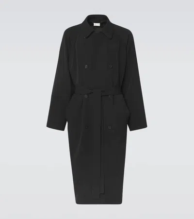 The Row Kolden Wool Coat In Black