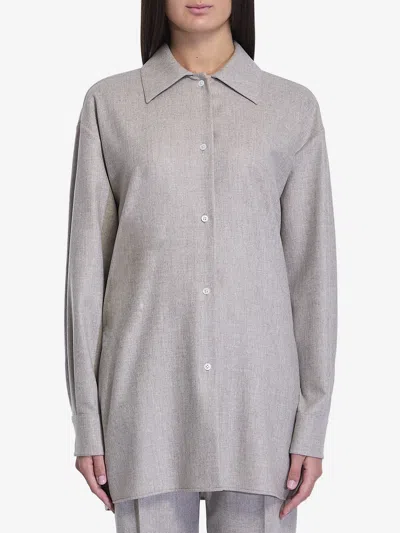 The Row Komako Shirt In Beige