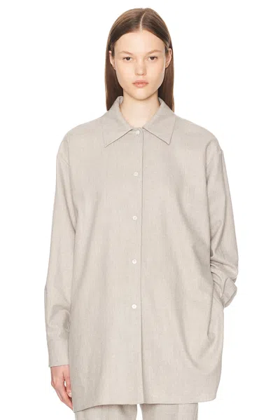 The Row Komako Shirt In Light Pebble