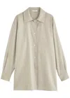 The Row Komako Wool-blend Shirt In Natural