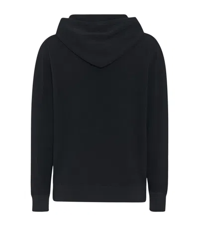 The Row Koniri Silk Jersey Hoodie In Black