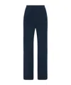 The Row Koriona Silk Trousers In Blue