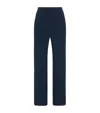 The Row Koriona Silk Trousers In Blue