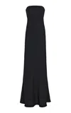 The Row Korisco Silk Cloqué Maxi Dress In Black