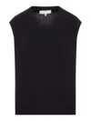 The Row Sleeveless Knitted Vest In Black