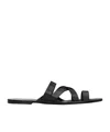 The Row Kris Cross-strap Sandals In Black
