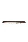 The Row Kuk Belt In Dark Brown Ans