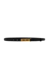 The Row Kuk Leather Belt In Black