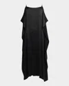The Row Sleeveless Kylo Dress With Draped Midi Cut In Blue