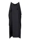 The Row Sleeveless Kylo Dress With Draped Midi Cut In Black