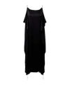 The Row Sleeveless Kylo Dress With Draped Midi Cut In Black