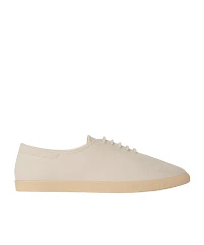 The Row Lace-up Low-cut Sneakers In Ivrpa Ivory/panna