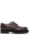 The Row Lace-up Platform Derby Shoes In Brown