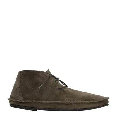 The Row Laced Flat Shoes In Brown