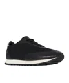 The Row Owen Leather- And Suede-trimmed Nylon Sneakers In Black