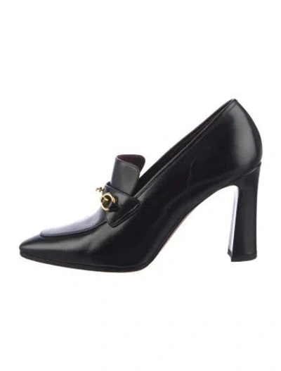 Pre-owned The Row Lady Leather Pumps In Black