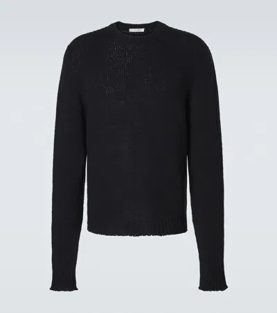 The Row Laing Silk Top In Black