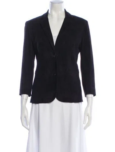 Pre-owned The Row Lambskin Blazer In Gray