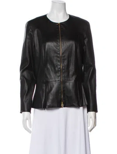 Pre-owned The Row Lambskin Evening Jacket In Black